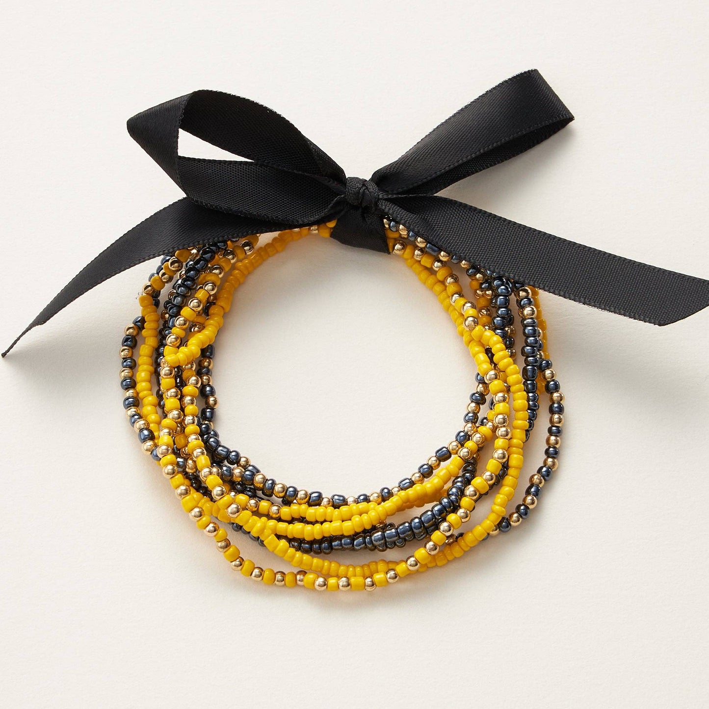 College Football Seed Bead Bracelet