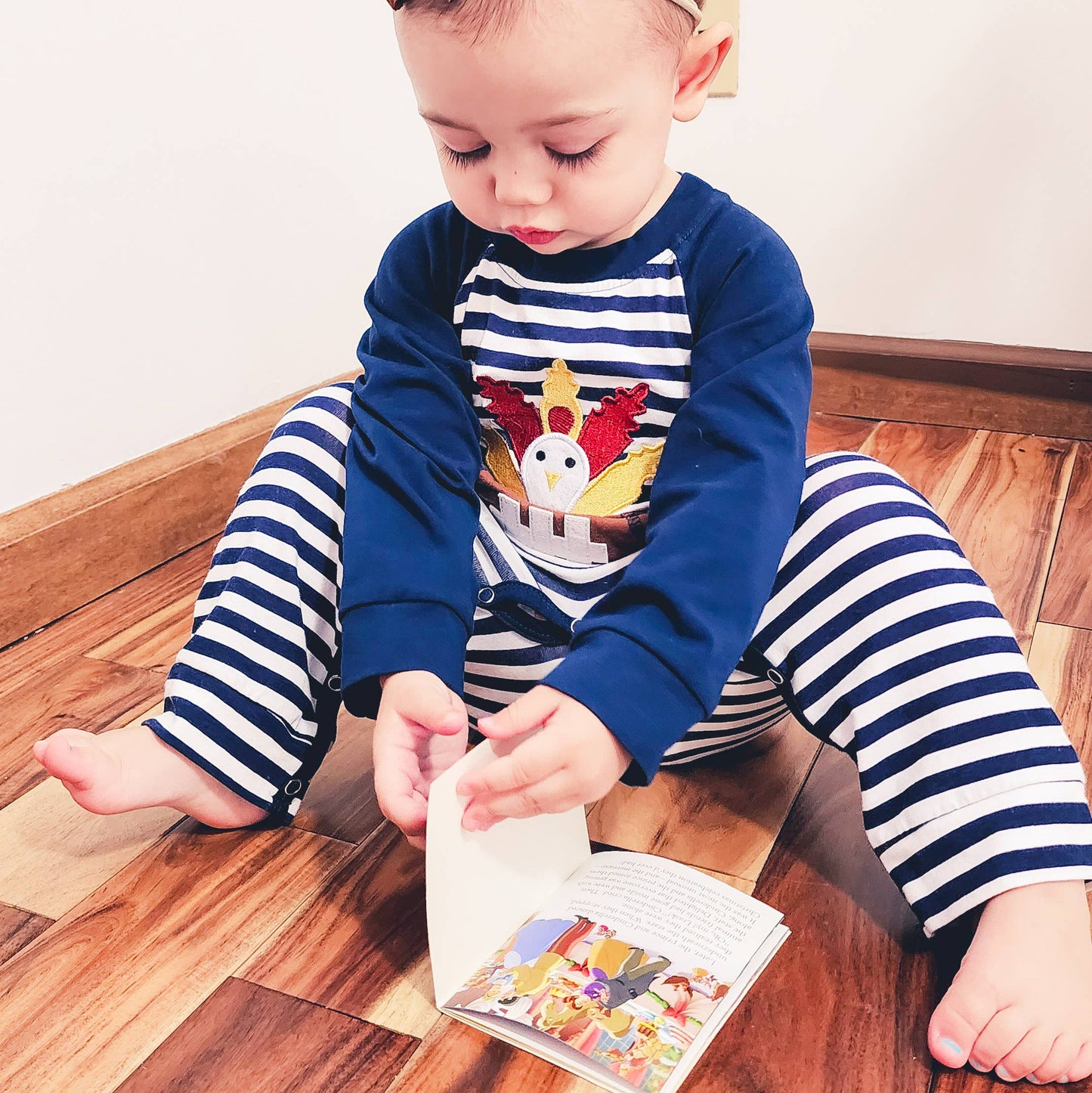 Boys Turkey Football Romper