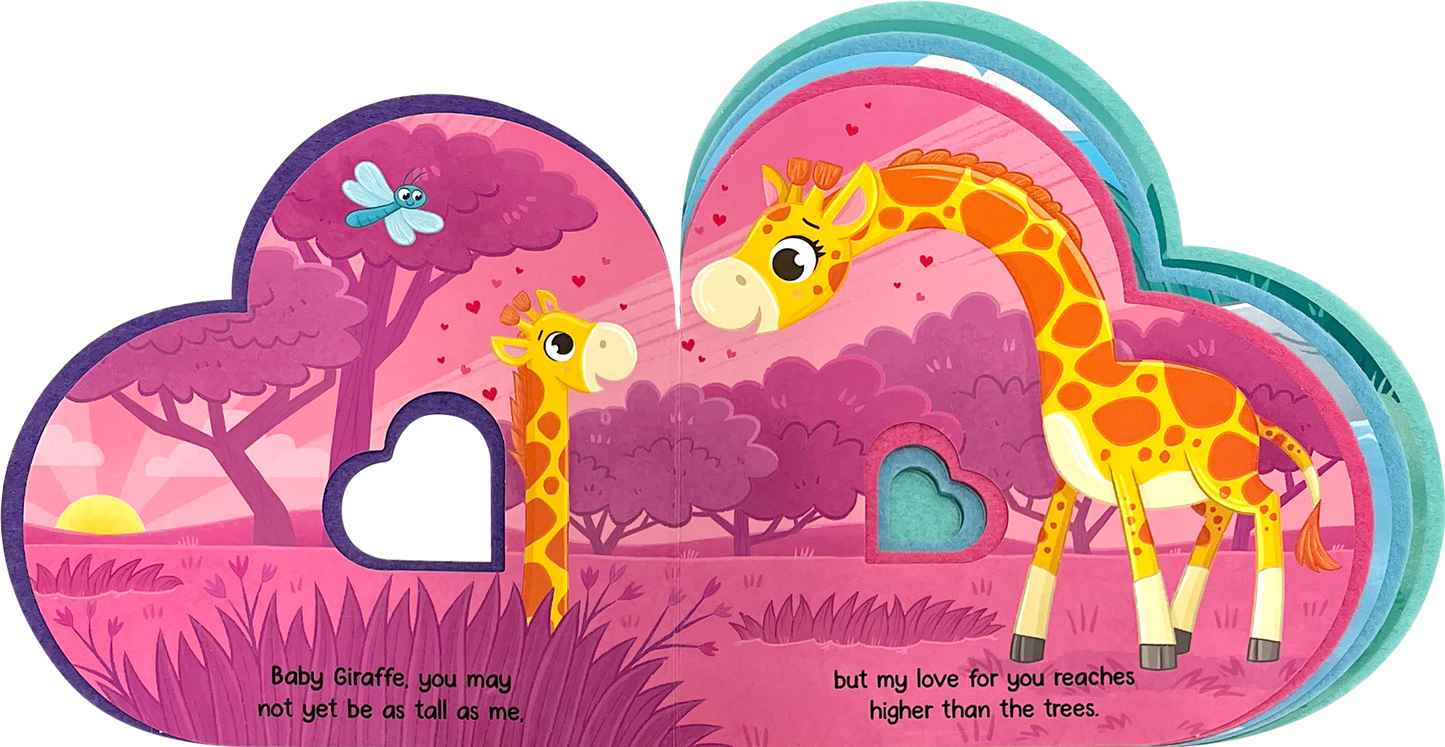 Wild About You - Children's Shaped Sensory Board Book with Felt Edges