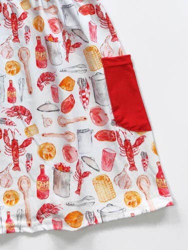 Crawfish Boil Girls Dress