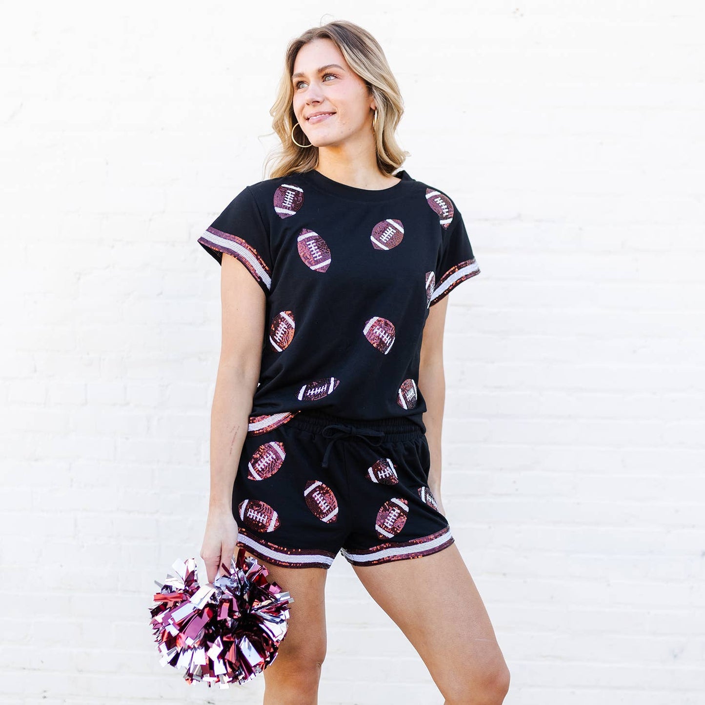Garnet & Black Ginny Football Set