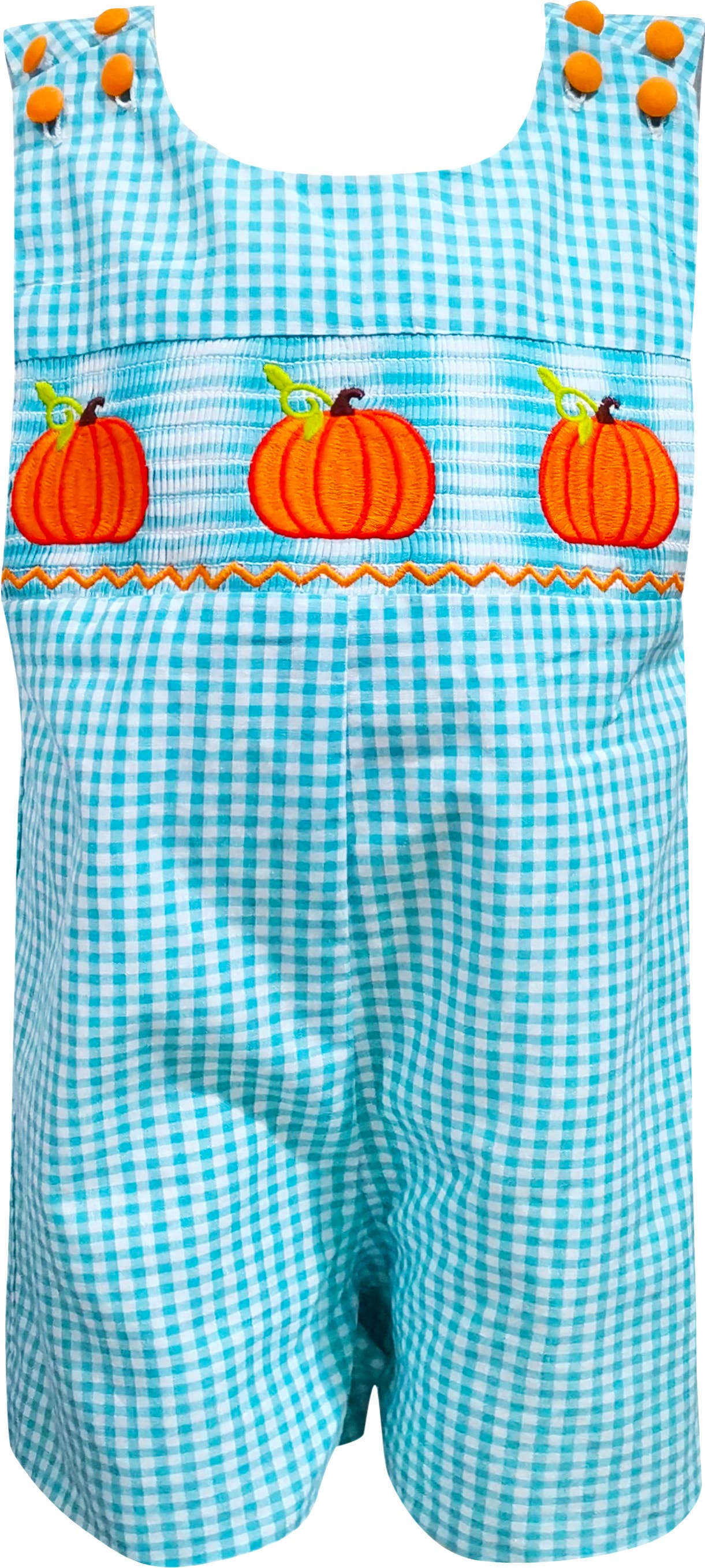 Fall Harvest Pumpkin Gingham Jon Shortall