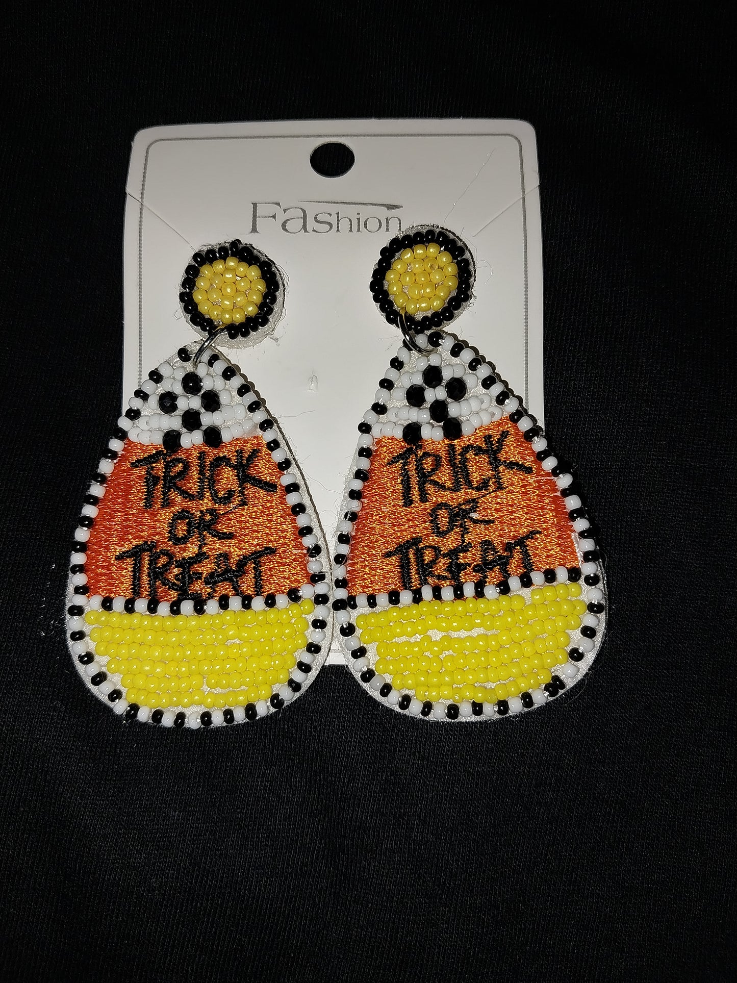 Halloween Seed Bead Earrings