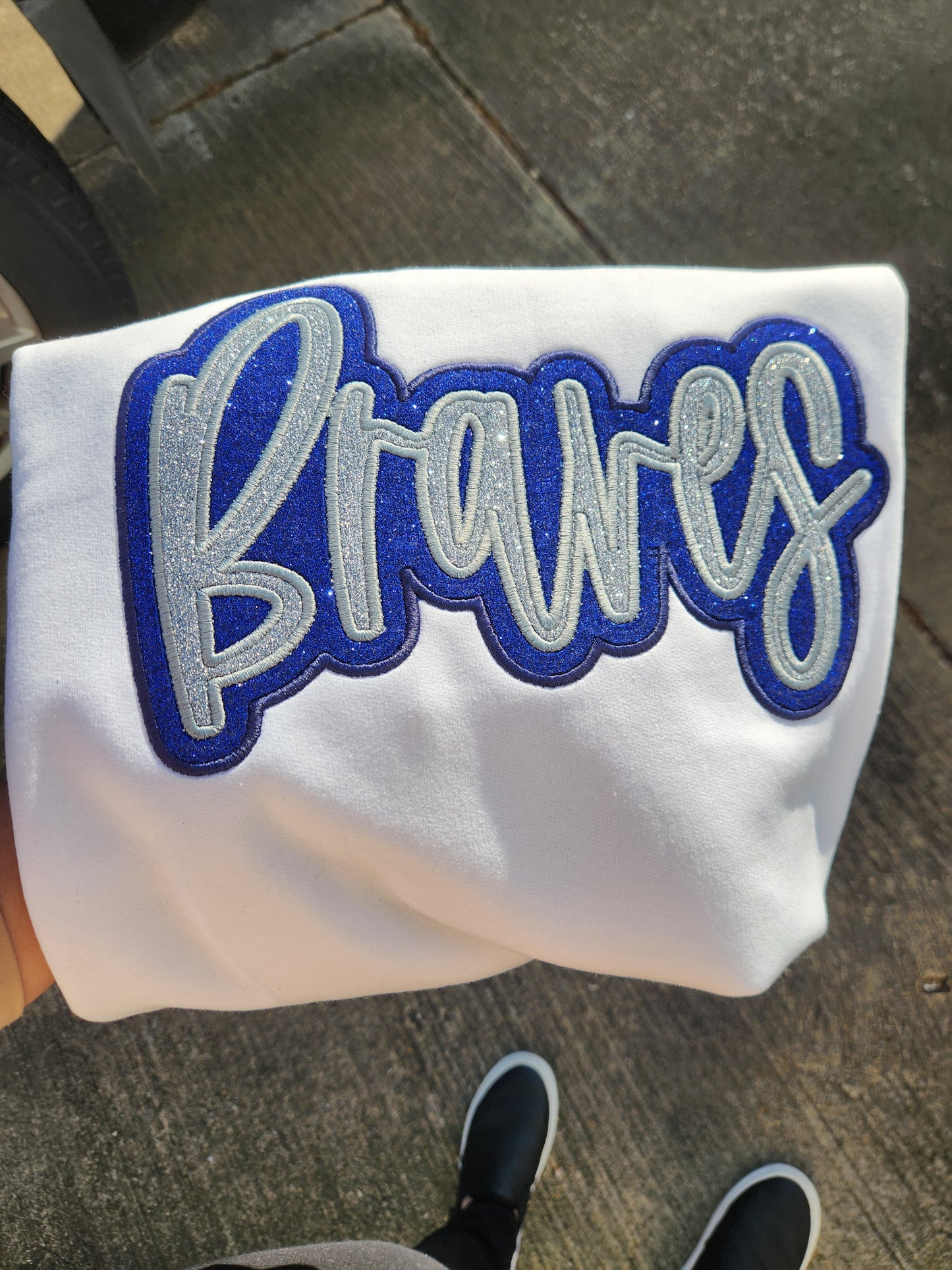 Braves Double Layer Embroidered Sweatshirt