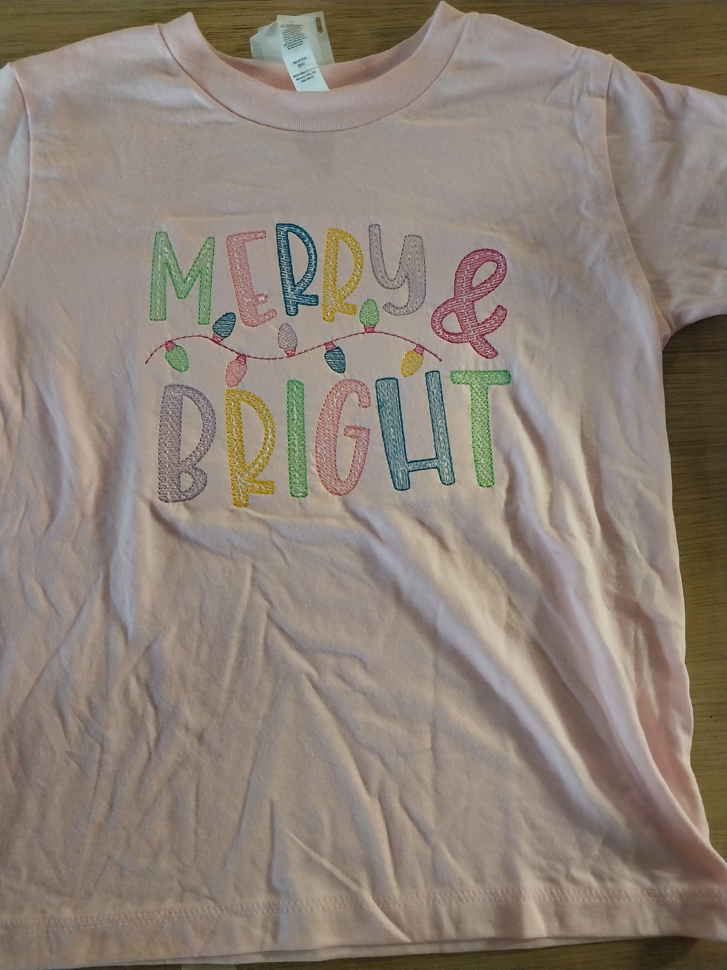 Merry & Bright Embroidered T-Shirt