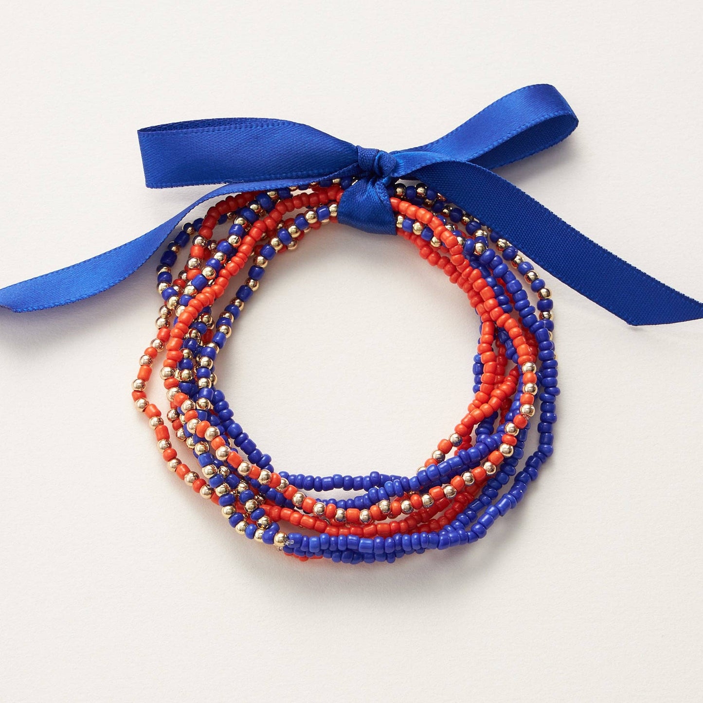 College Football Seed Bead Bracelet
