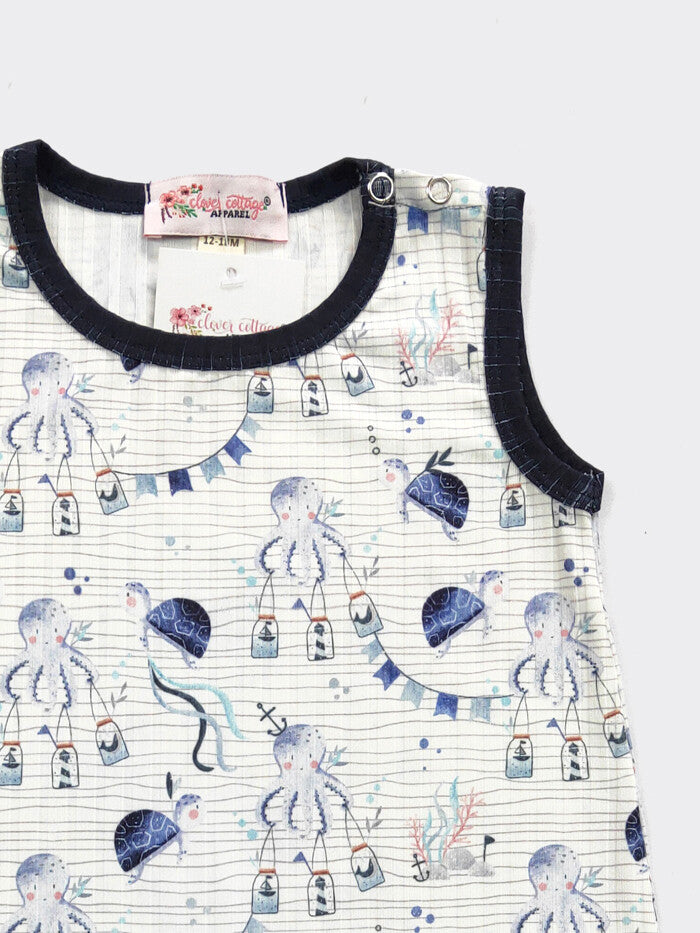 Octopus Baby Summer Romper