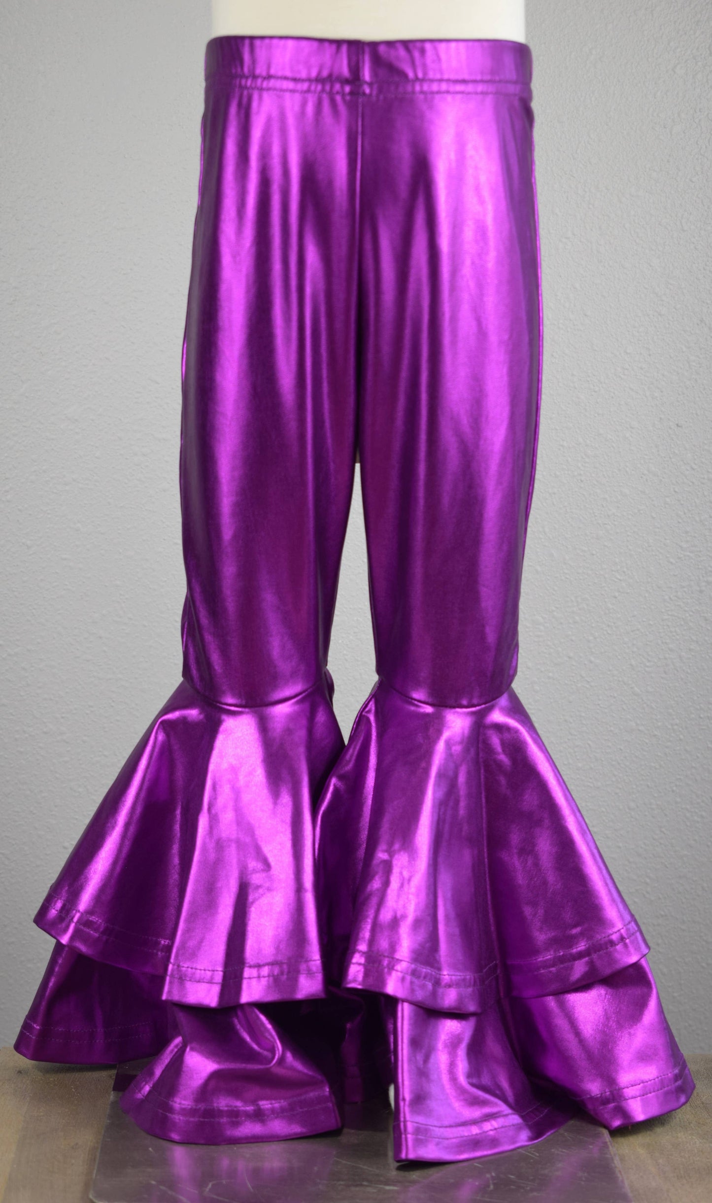 Mardi Gras Foil Double Bell Leggings Toddler & Youth