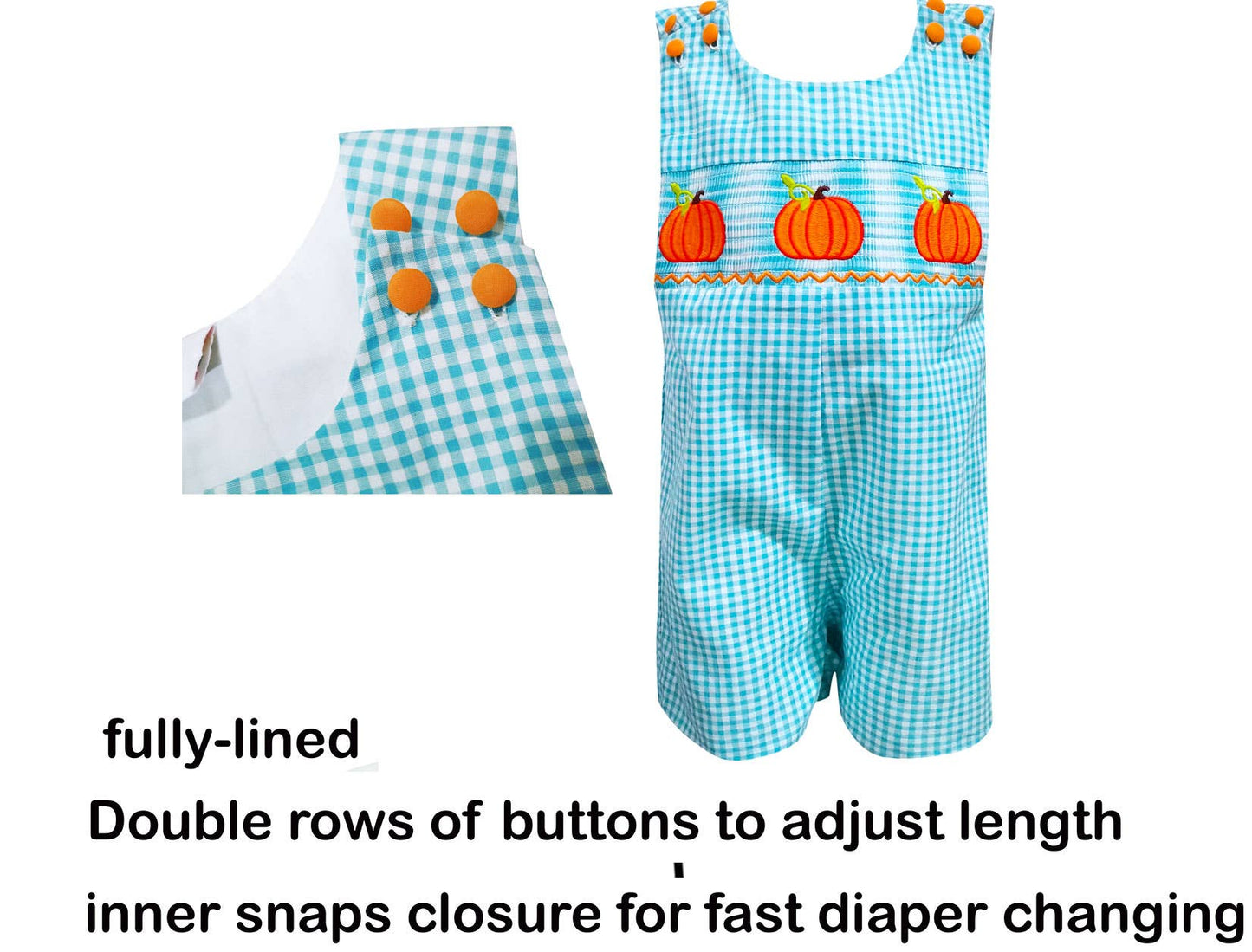 Fall Harvest Pumpkin Gingham Jon Shortall