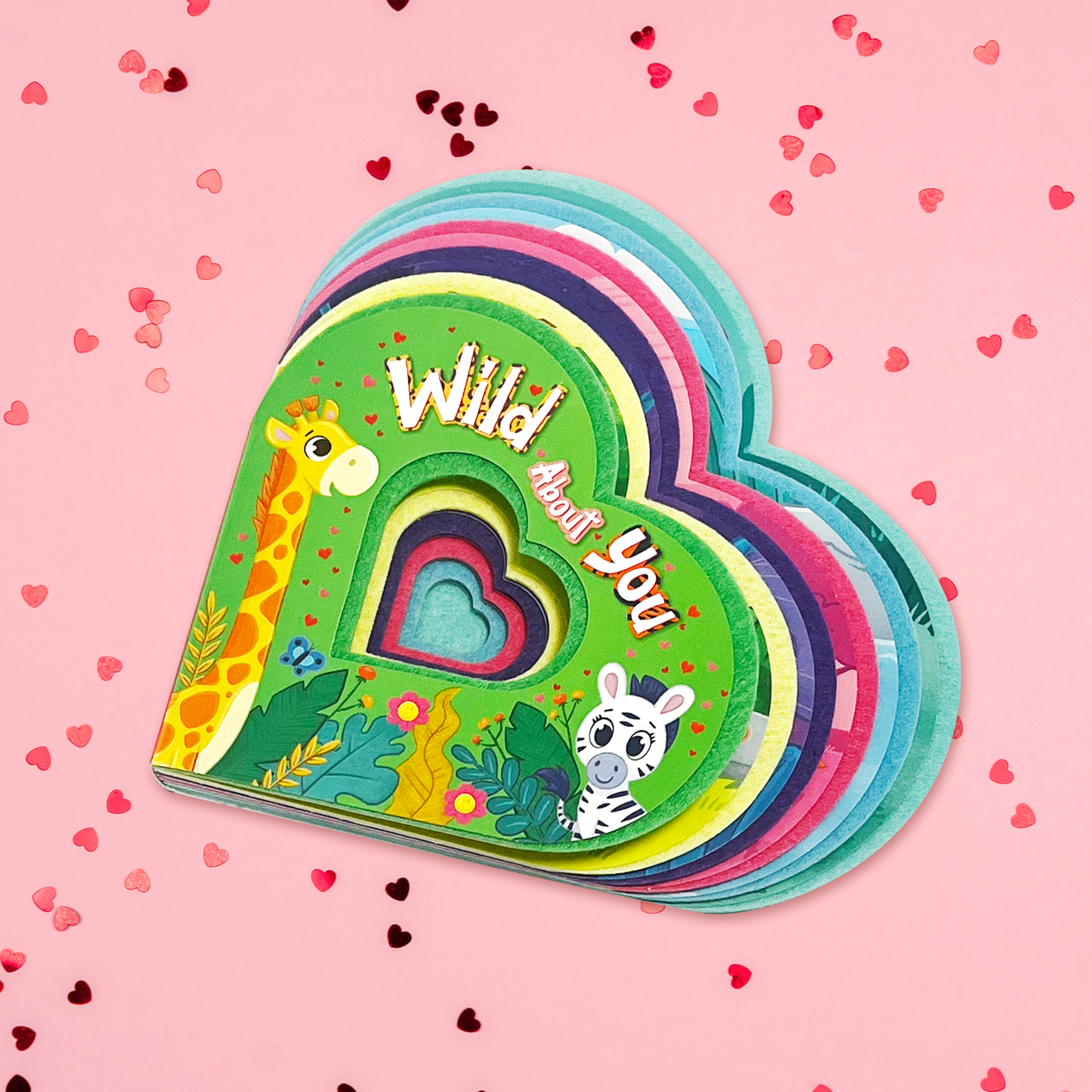 Wild About You - Children's Shaped Sensory Board Book with Felt Edges