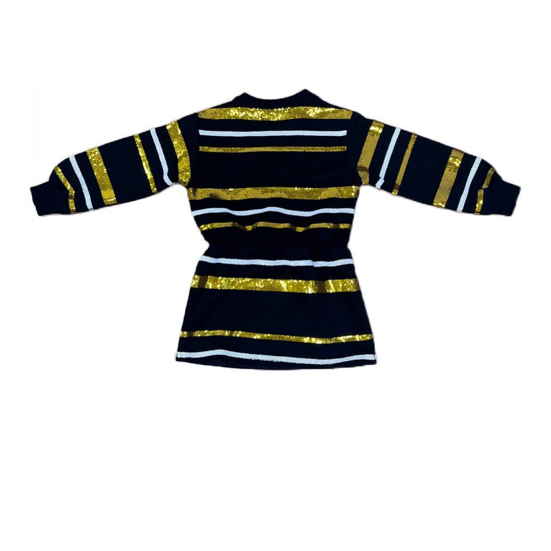 Throw Me the Ball Dress- Purple & Gold