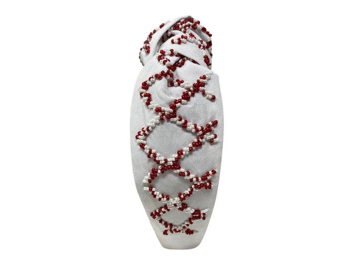 Sprinkle Headband - White and Red