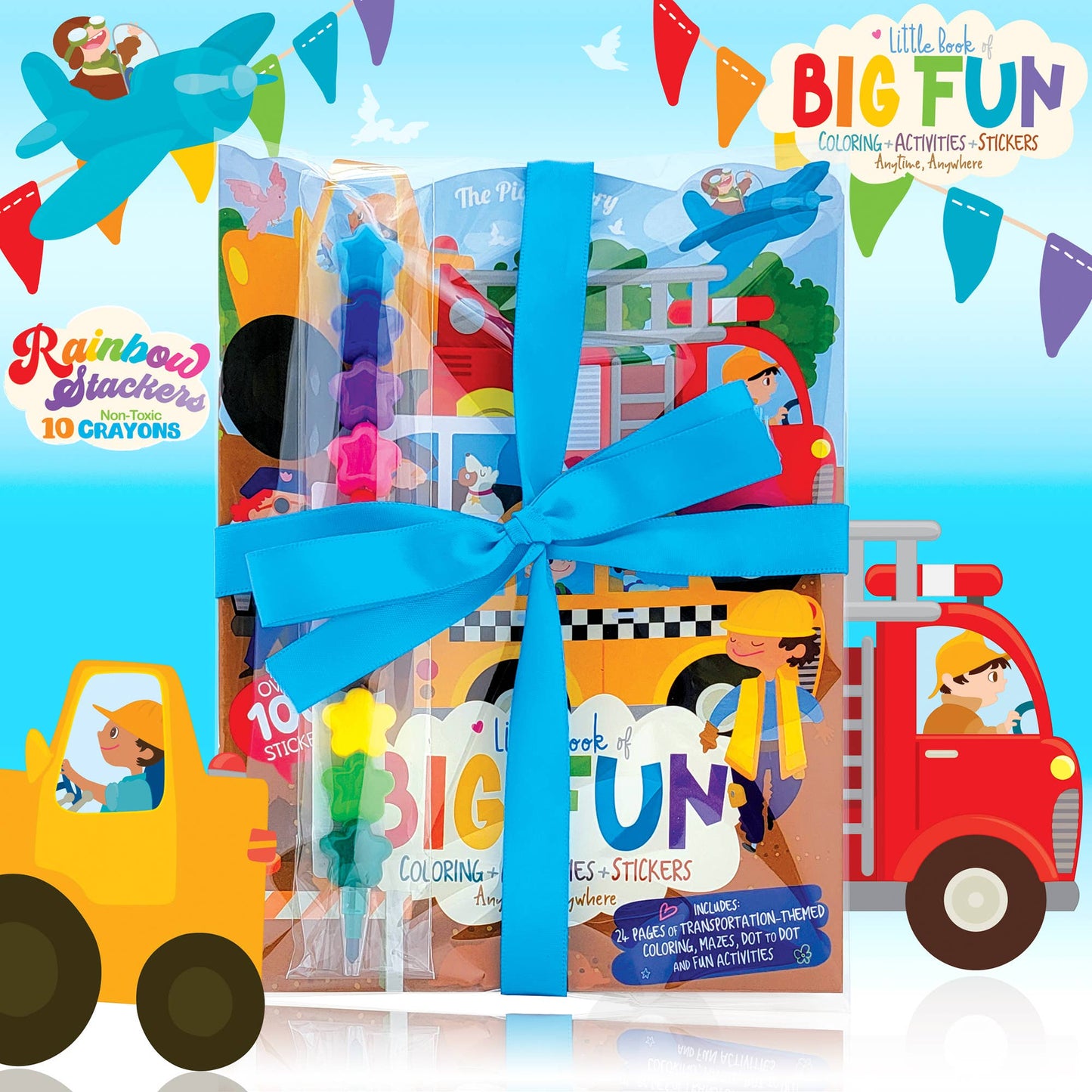 Crazy Car Town Stocking Stuffer Activity Gift Pack