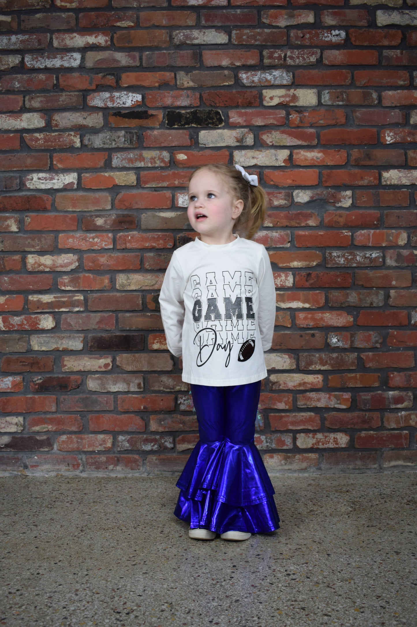 Mardi Gras Foil Double Bell Leggings Toddler & Youth