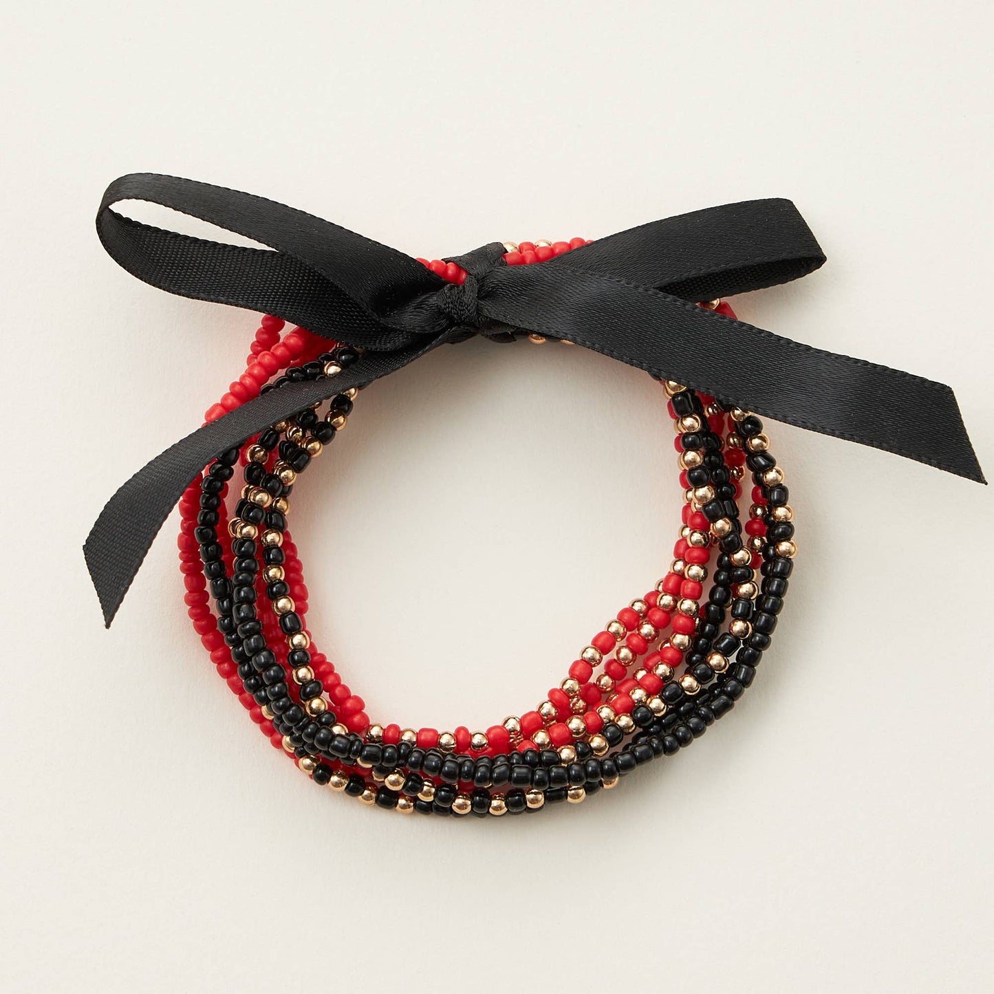 College Football Seed Bead Bracelet