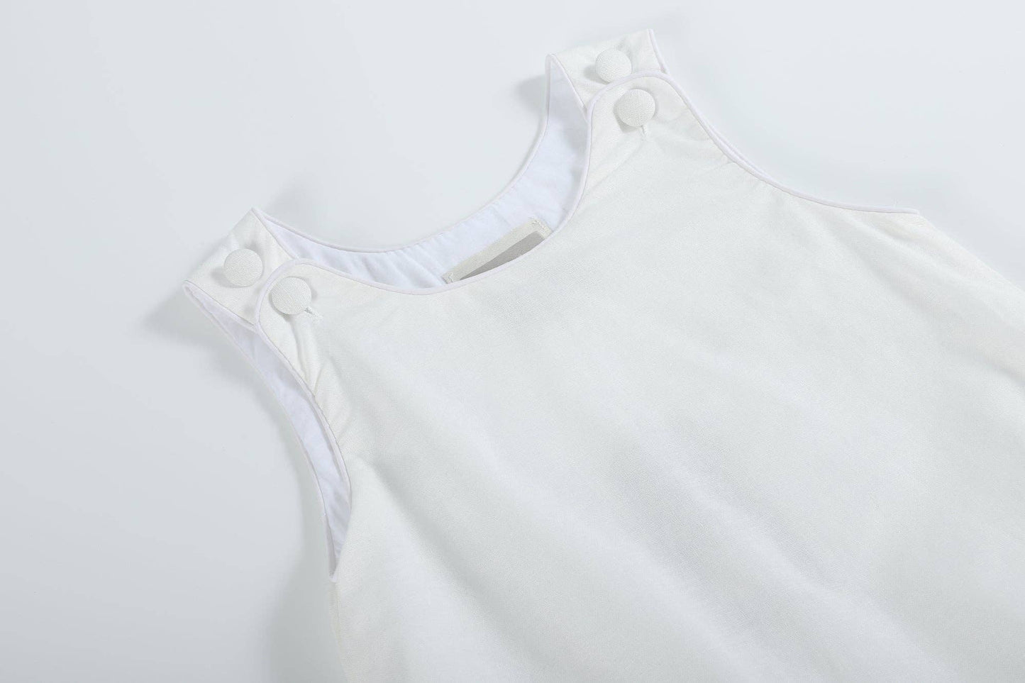 Classic White Bubble Romper