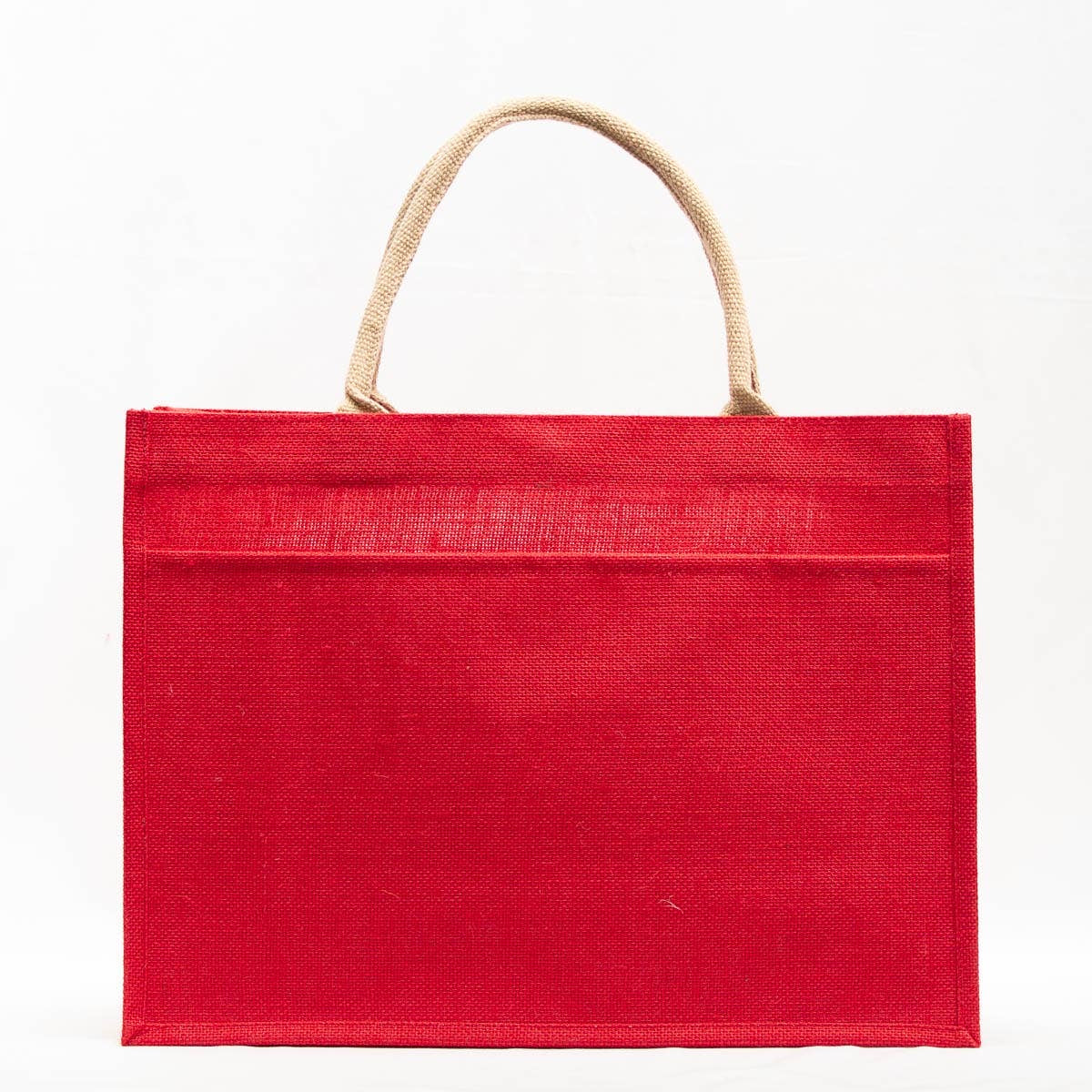 Jute Pocket Tote 19x14x7.5