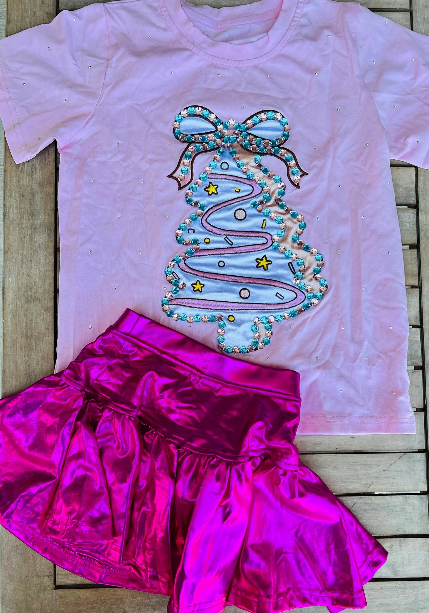 Pastel Stoned Christmas Tree Shirt