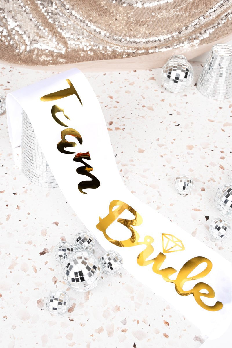 Team Bride Sash