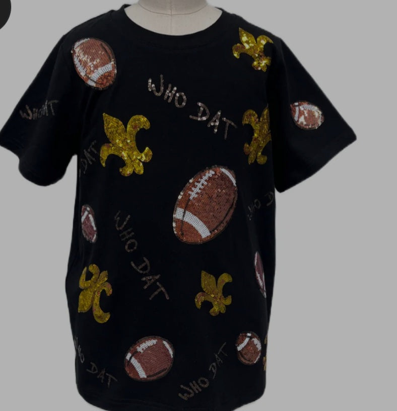 Black & Gold FDL Who Dat Tee