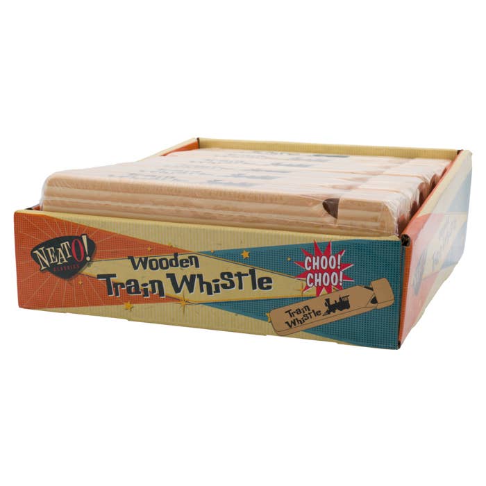 Neato! 7.5" Classic Wooden Train Whistle