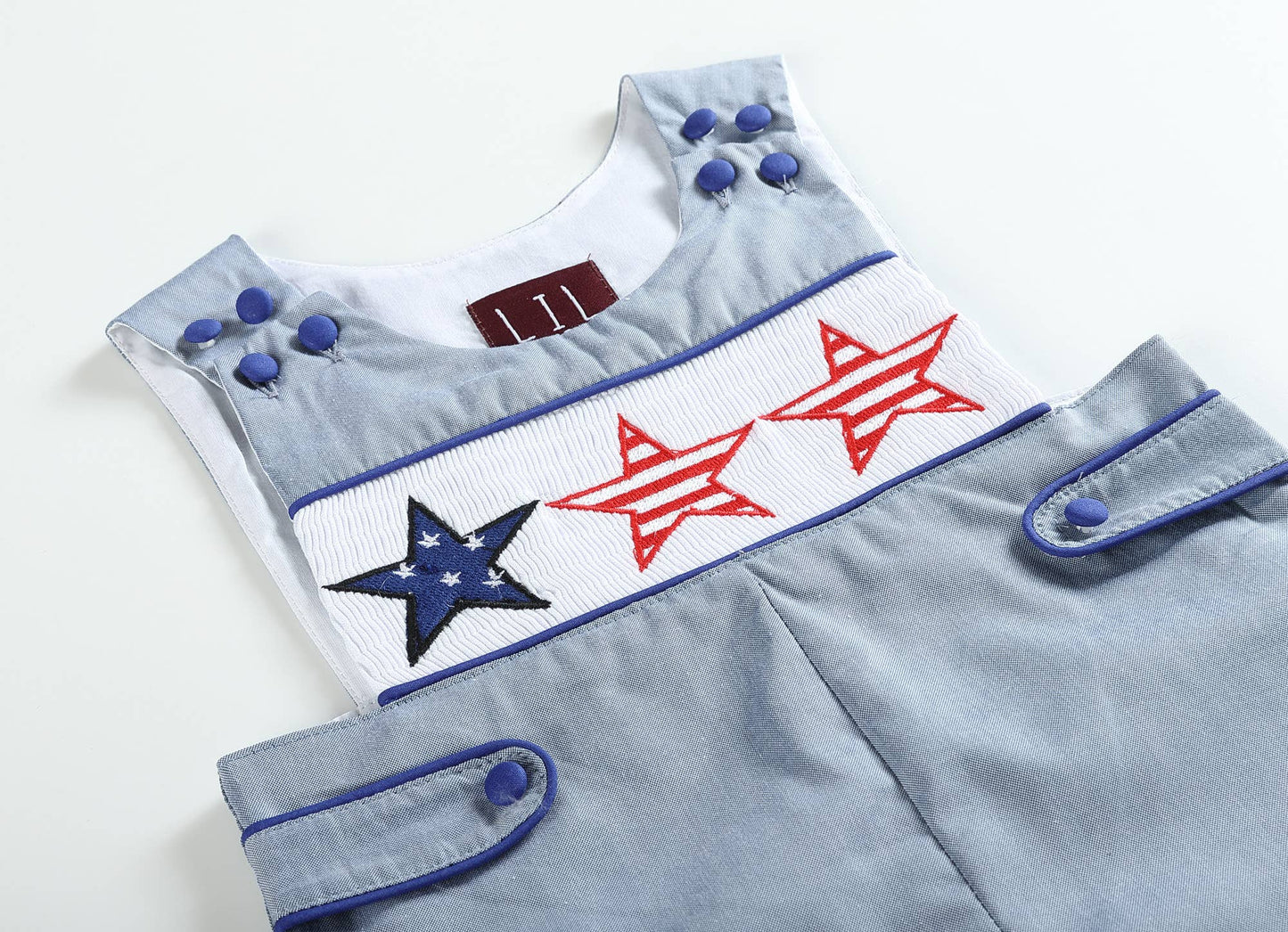Denim Look 4th of July Stars Baby Short Pant John Johns