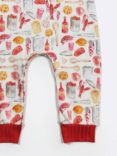 Crawfish Boil Boy Romper