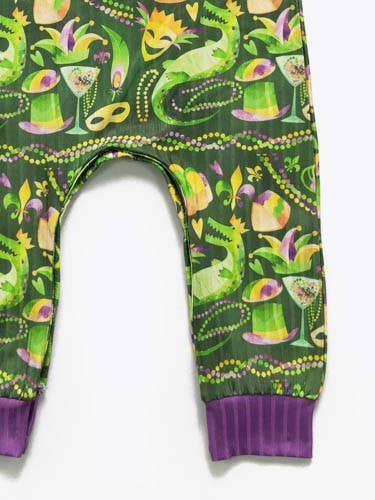 Mardi Gator Boy Romper