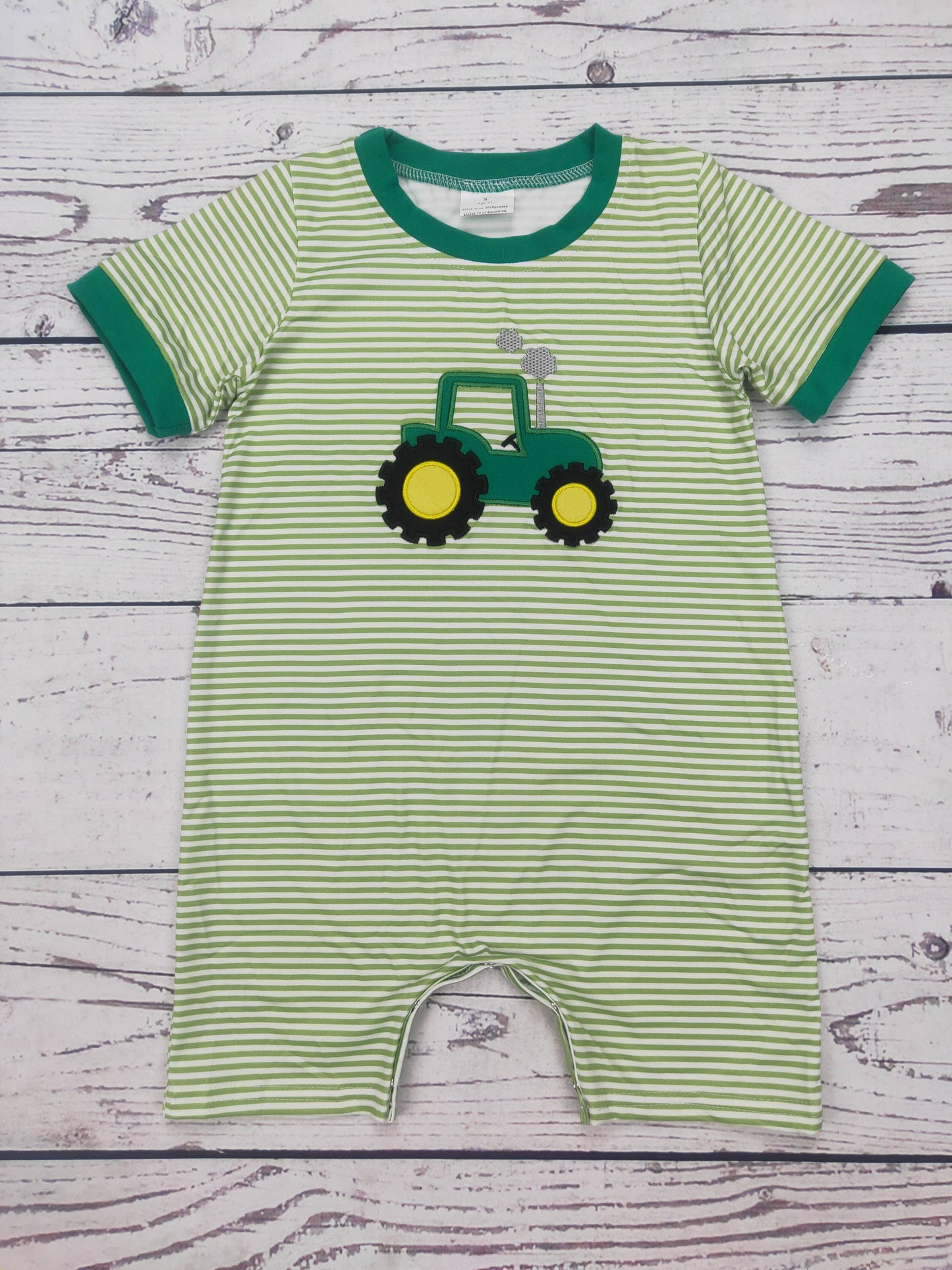 Tractor Appliqué Farm Romper