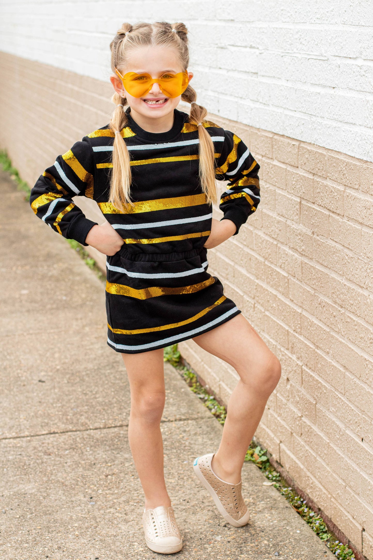 Throw Me the Ball Dress- Purple & Gold