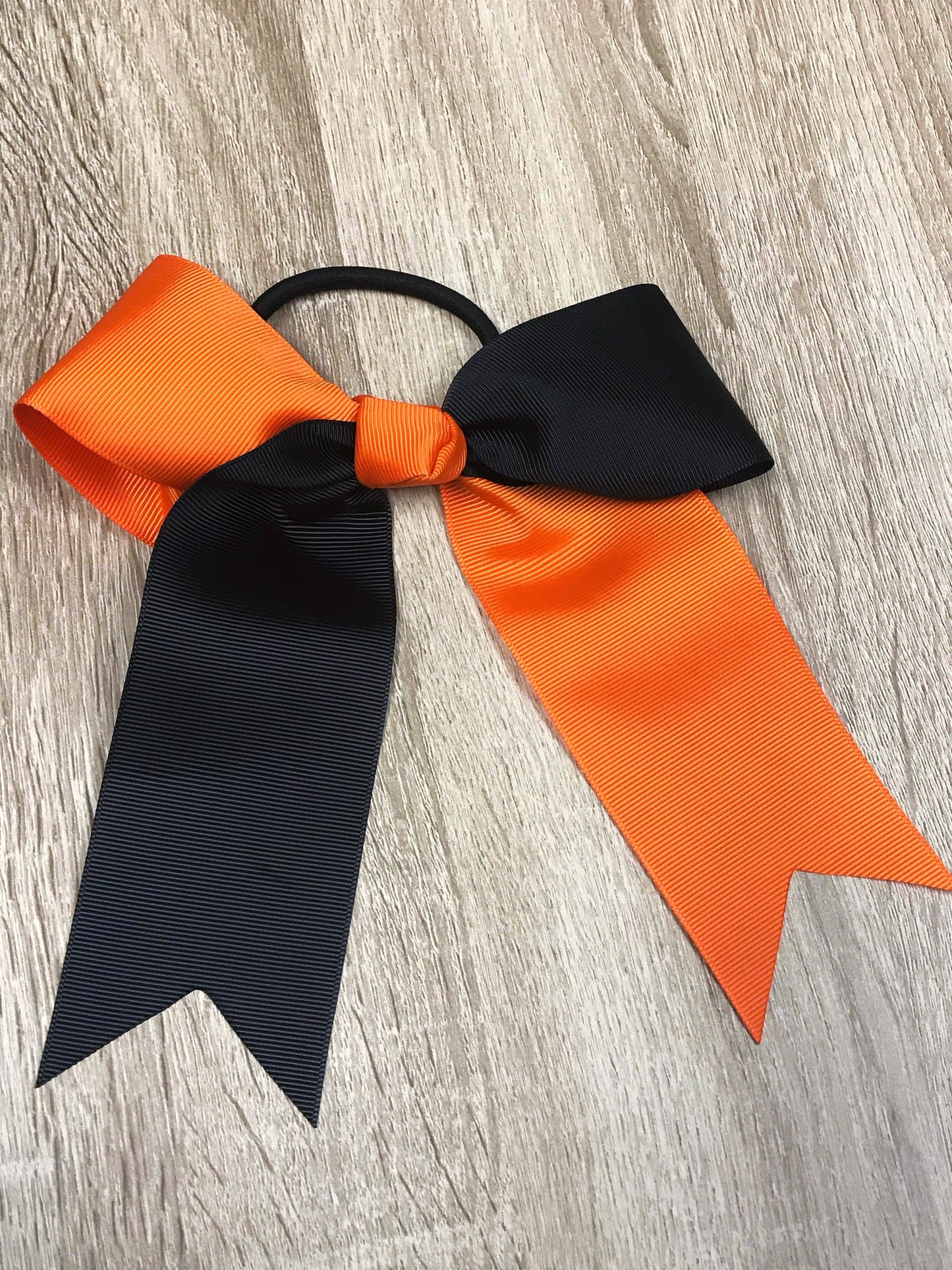 School Spirit Cheer Bows: Red/White