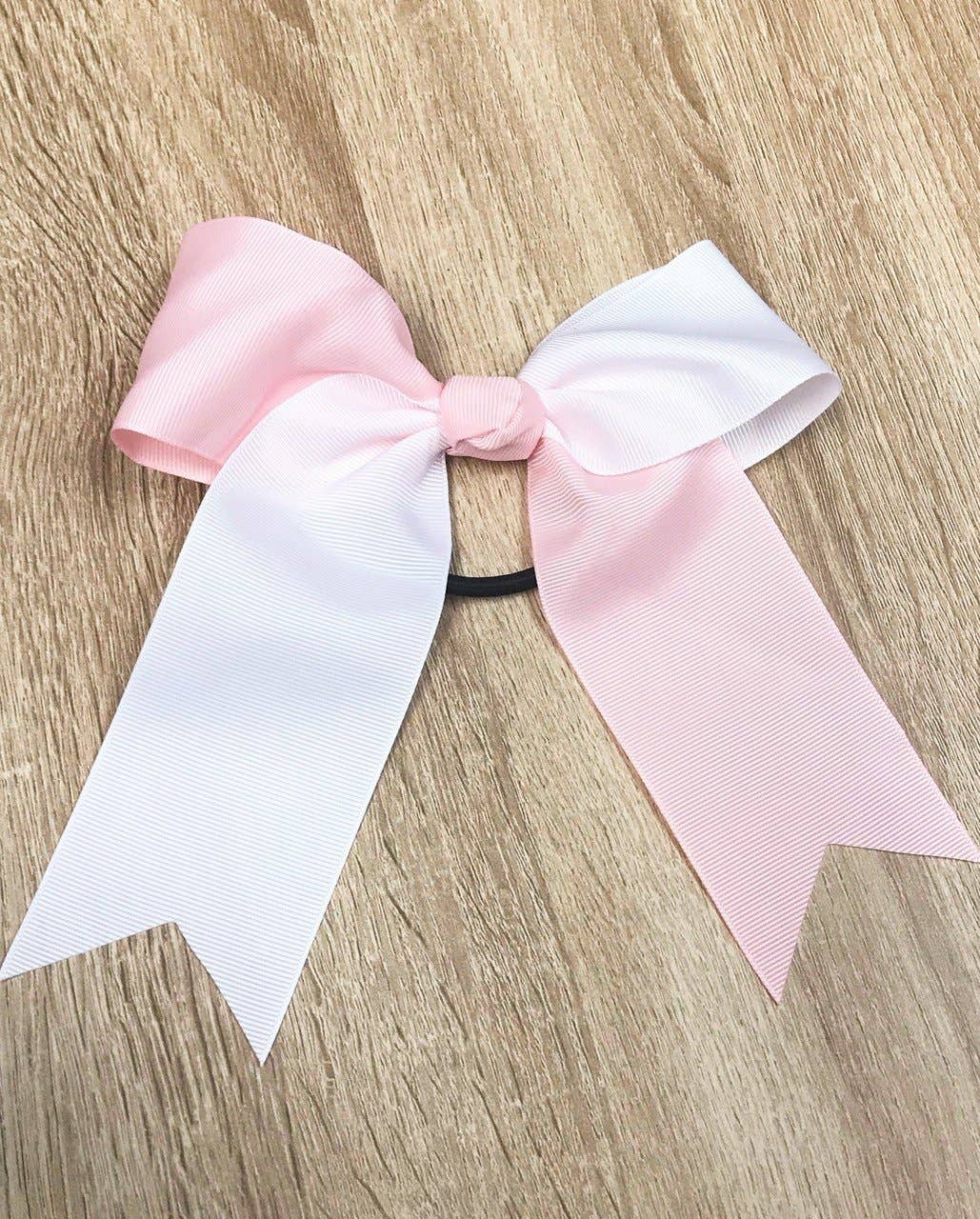 School Spirit Cheer Bows: Purple/Yellow