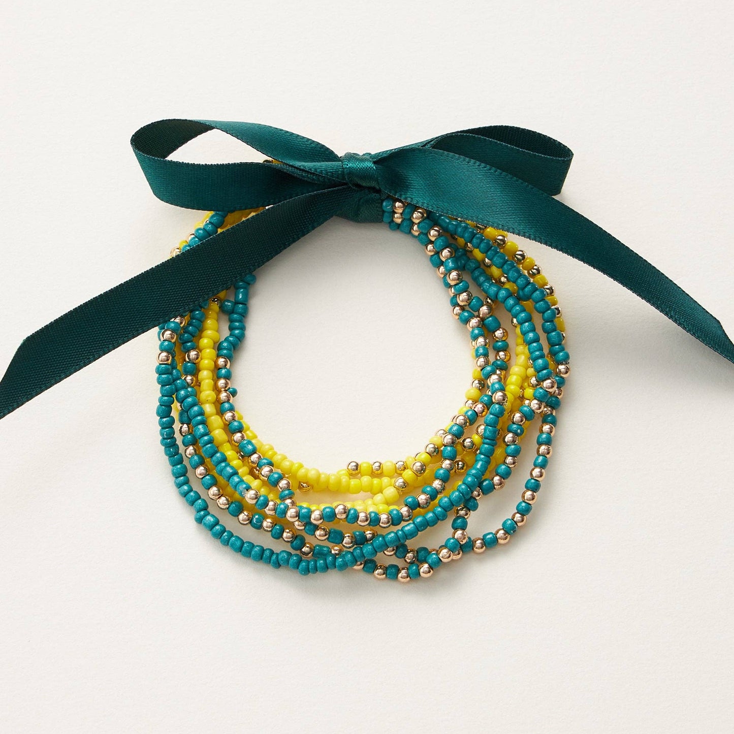 College Football Seed Bead Bracelet