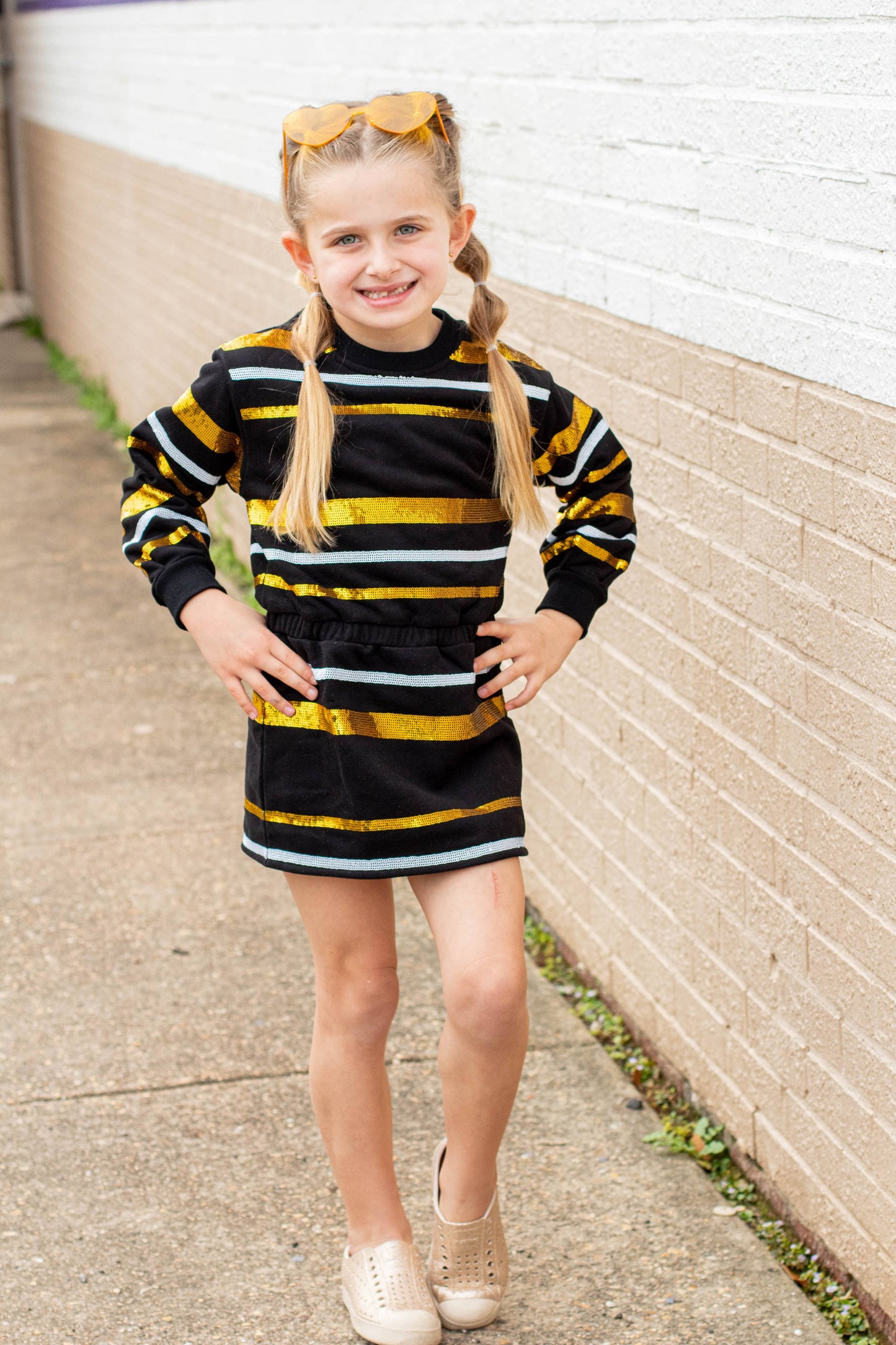Throw Me the Ball Dress- Purple & Gold