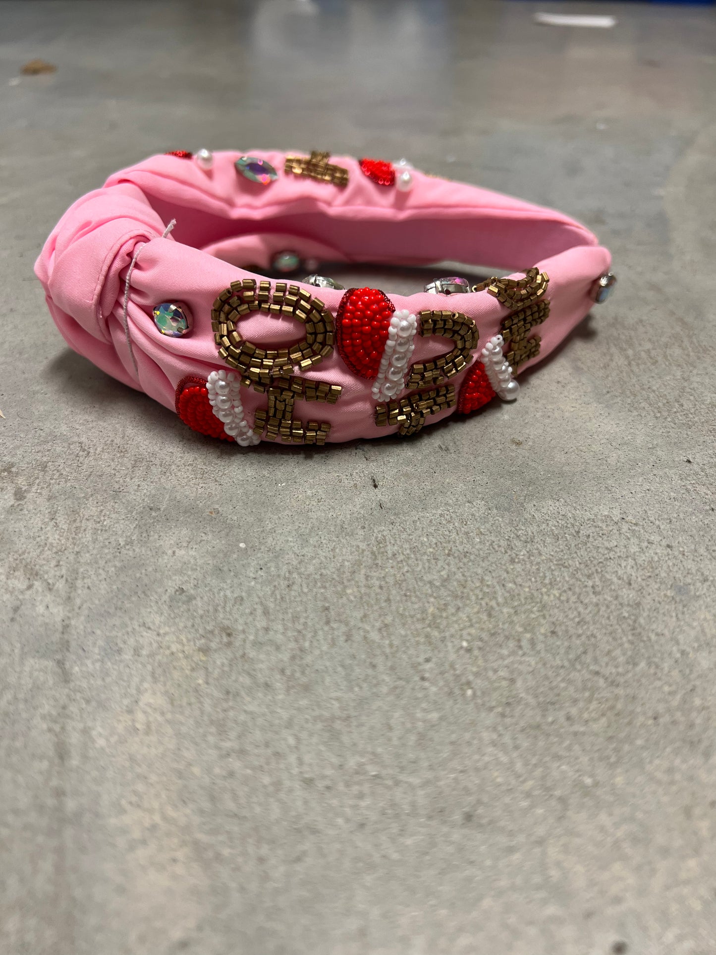 Ho Ho Ho Christmas Headband Pink