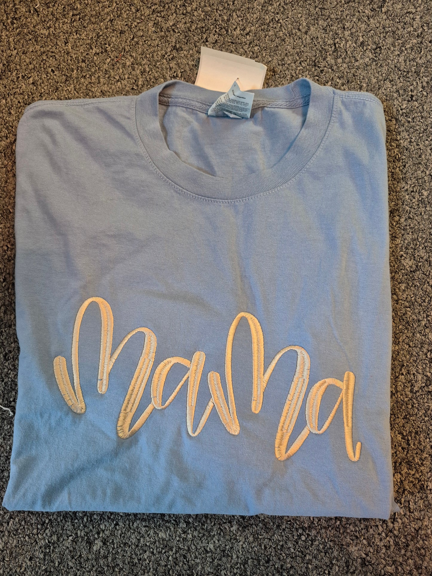 Mama Embroidered Port and Company T-Shirt