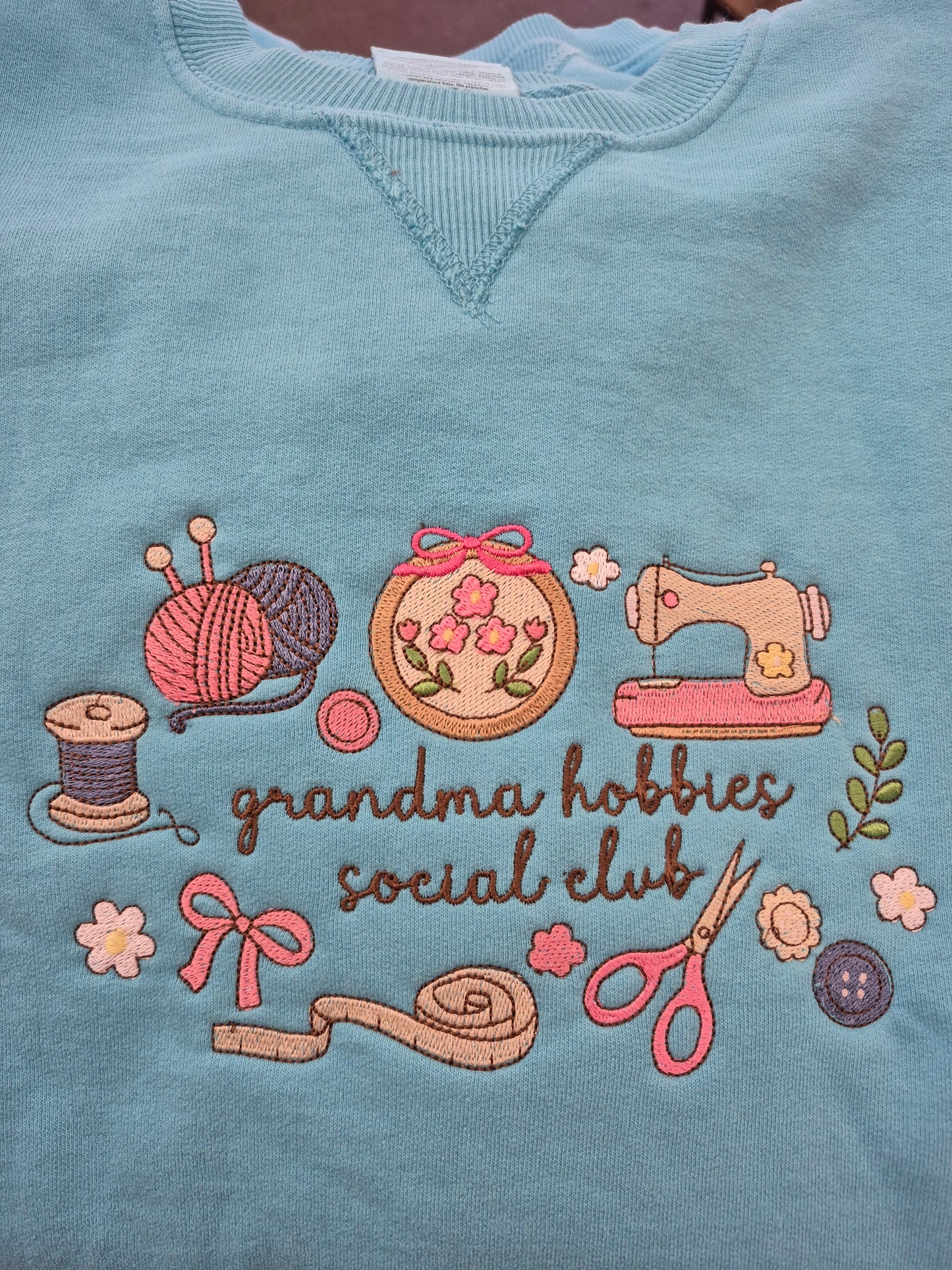 Grandma Hobbies Social Club Sweatshirt