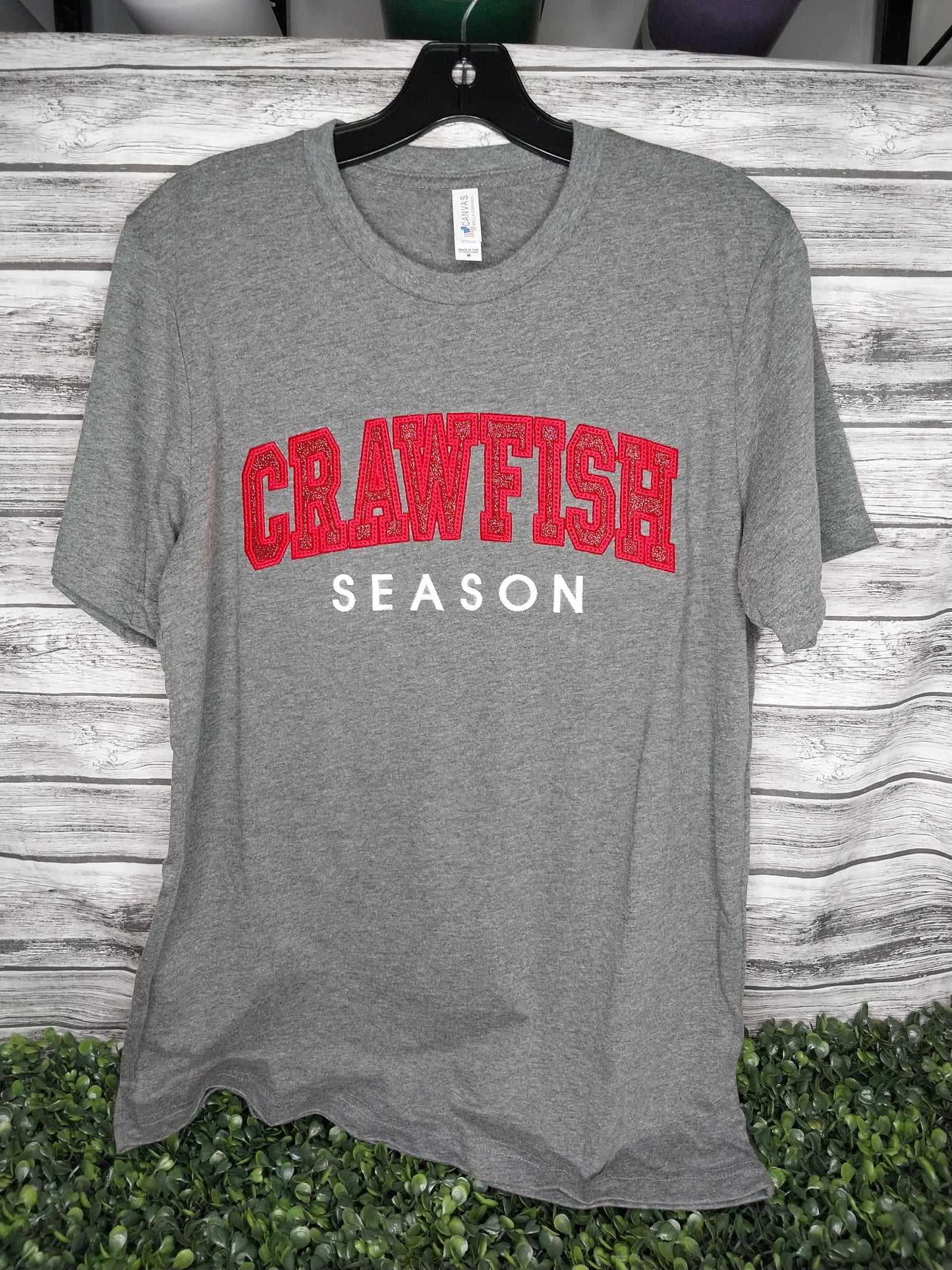 Crawfish Season Layered Embroidered T-shirt