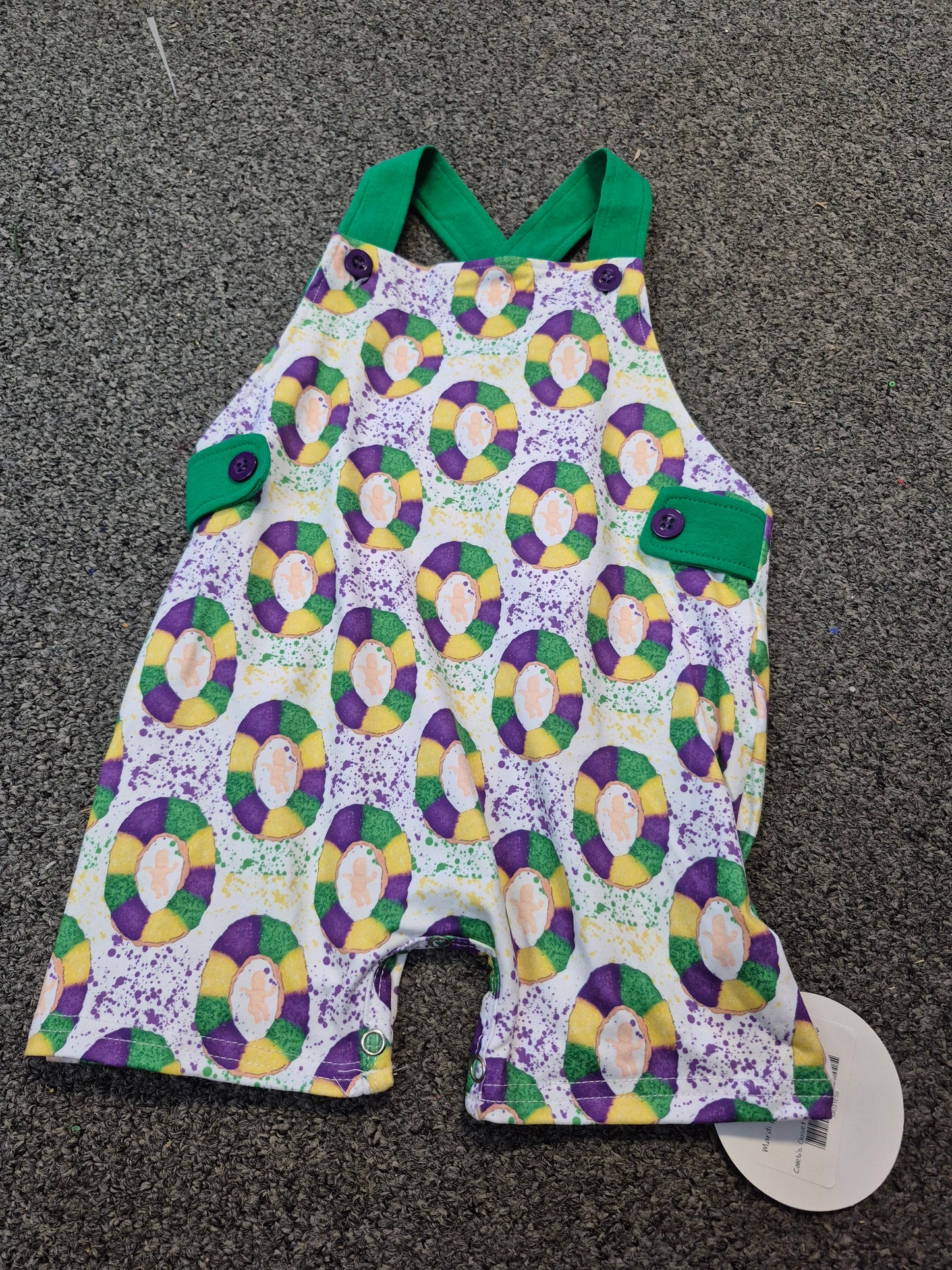Mardi Gras King Cake Romper