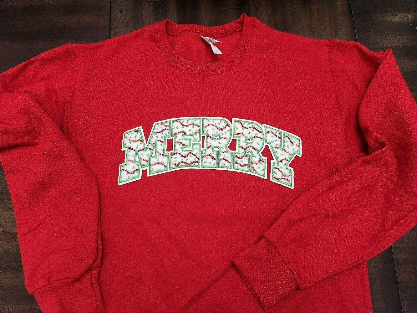 Merry Chenille Patch Sweatshirt