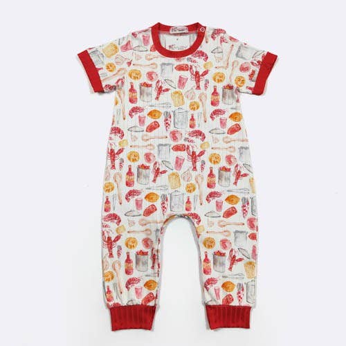 Crawfish Boil Boy Romper