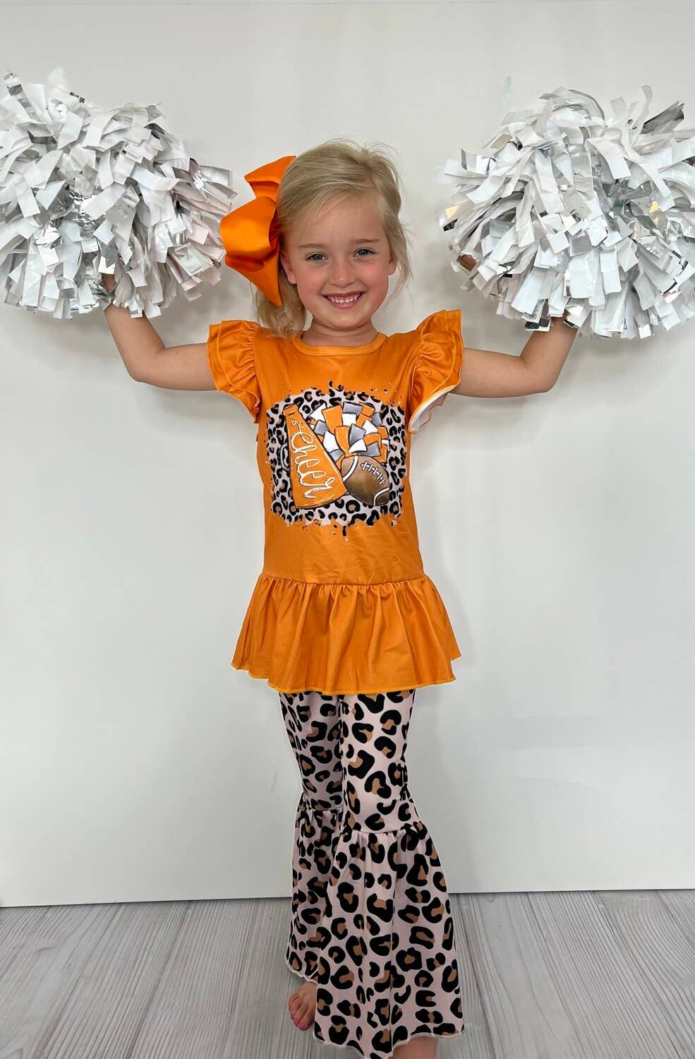 Leopard Football Set - Orange