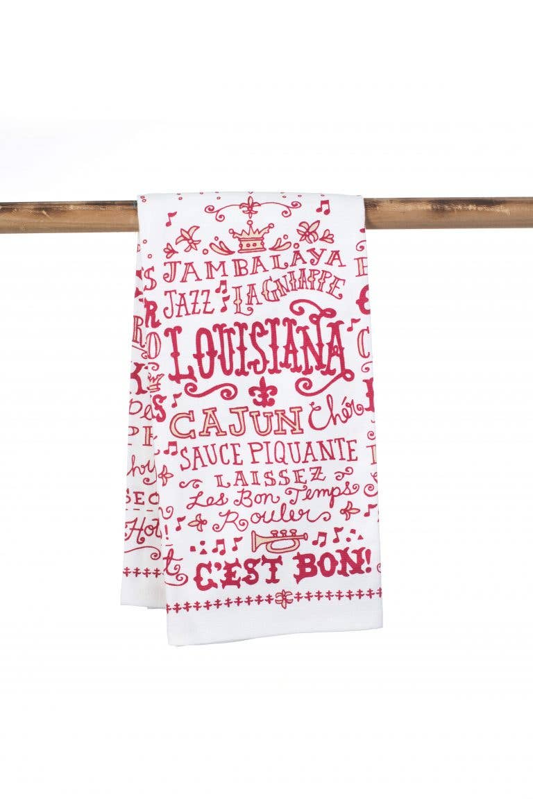Louisiana Words Kitchen Towel