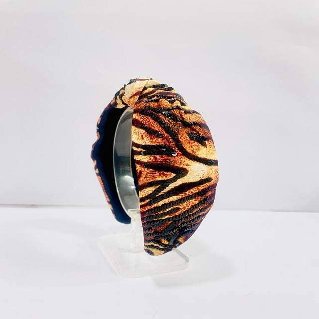Tiger with Sequins Headband