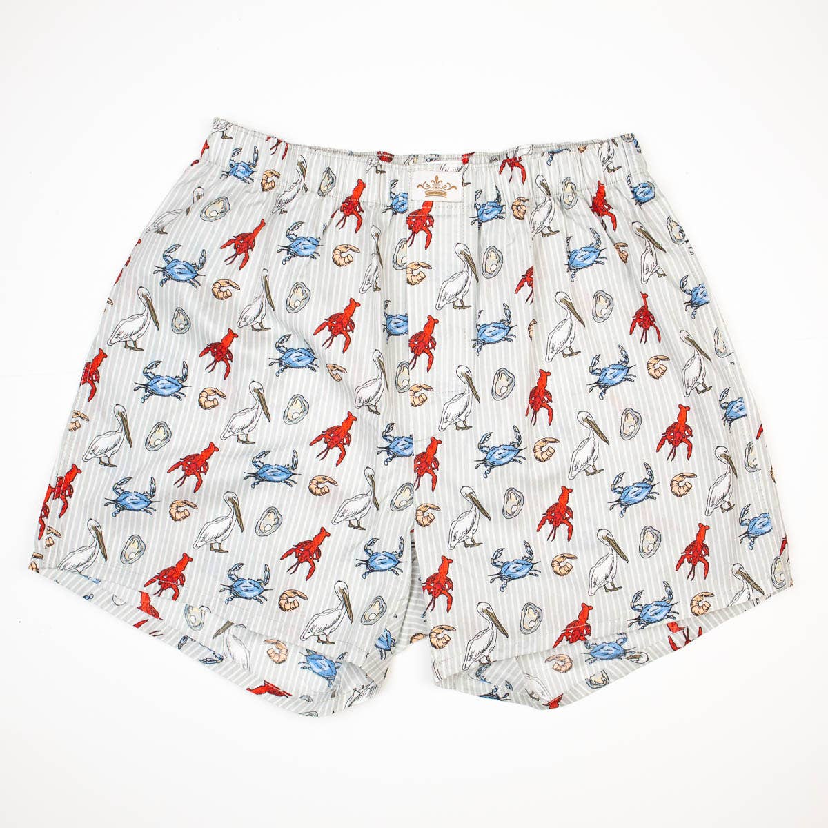Men's Going Coastal Boxers- Gray/Multi