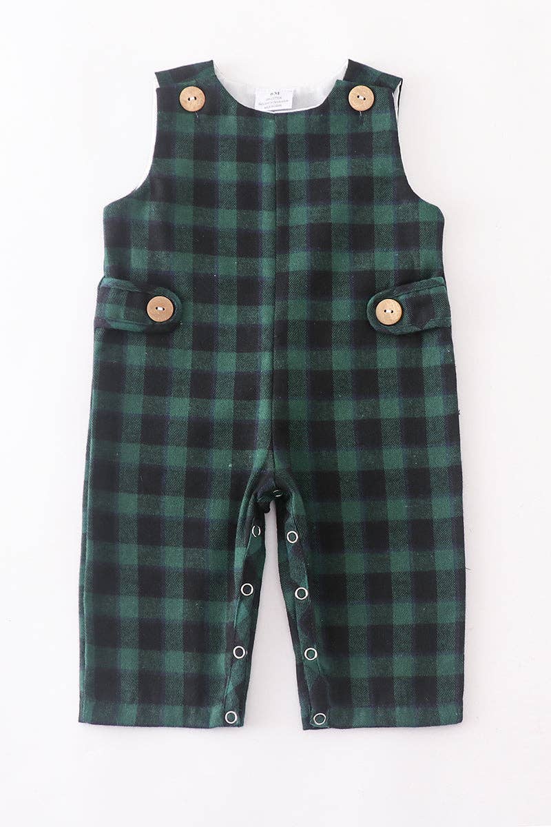 Forest Plaid Buttons Jon Jon