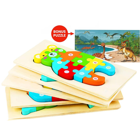Wooden Puzzle for Children - Assorted