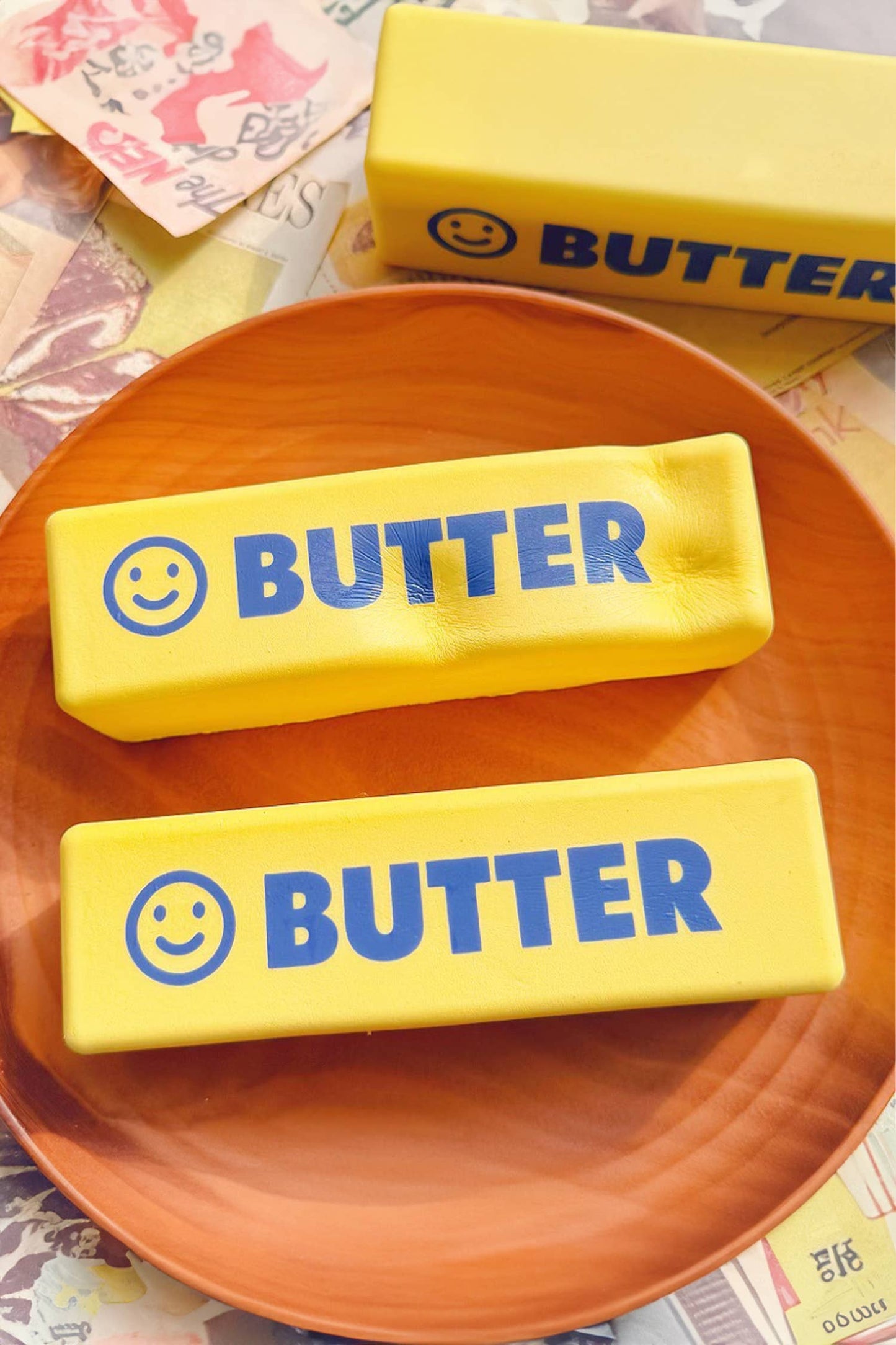 Butter Sticker Relieve Pressure Squishy Toy