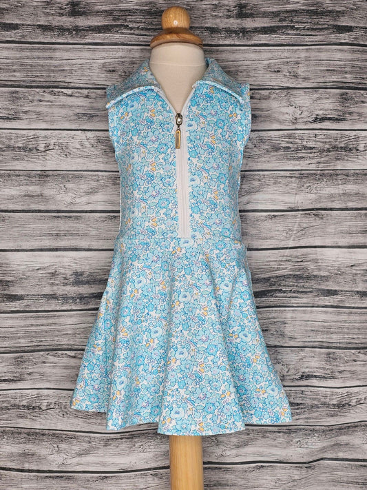 Brilliant Blue Tennis Dress