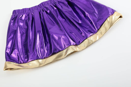 Metallic Purple and Gold Skort